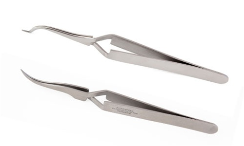 Tweezer Set for Button Profile Styles used in expose and bond procedures